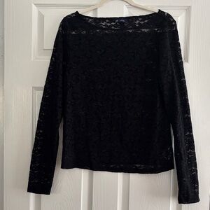 GAP Black Lace Blouse